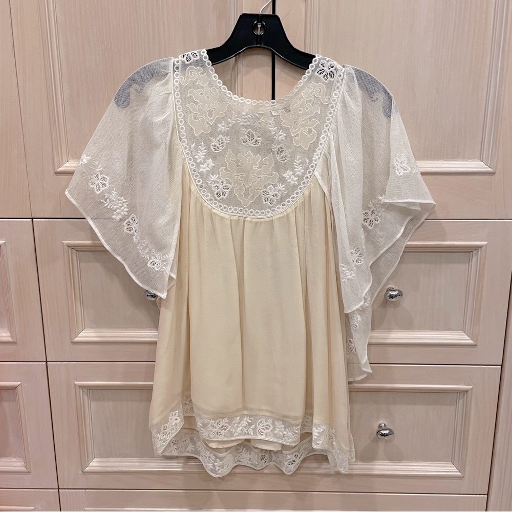 Mint Lace Blouse - image 1